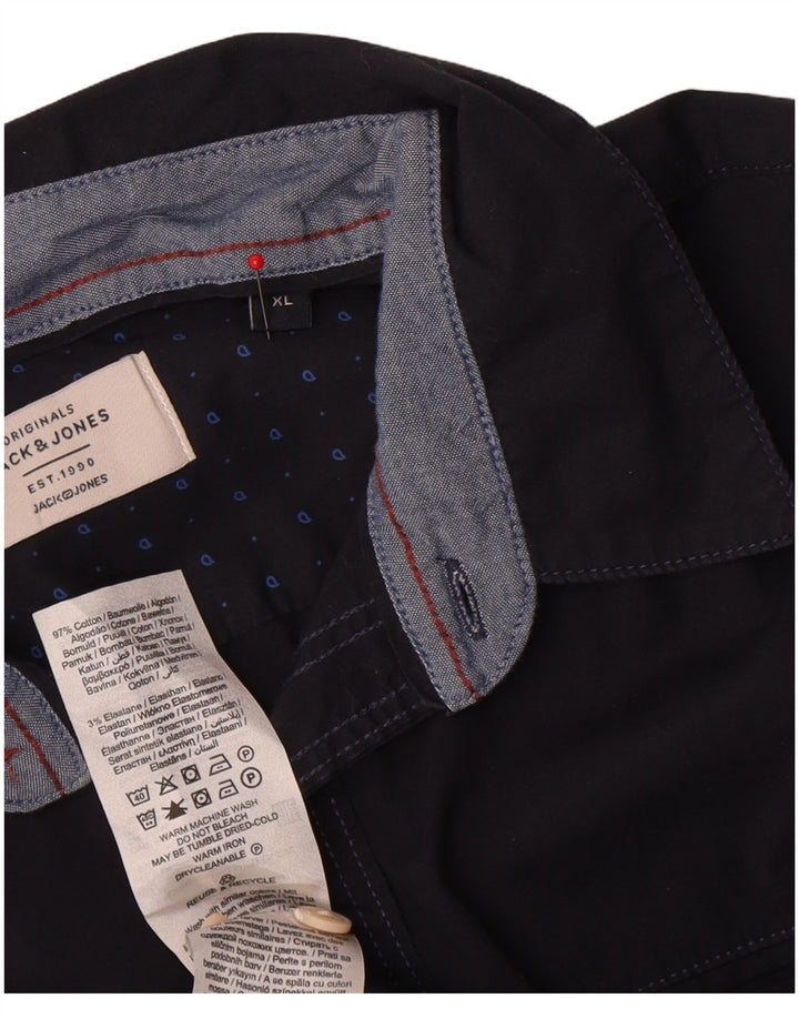 Jack & Jones muška košulja XL tamnoplavi pamuk