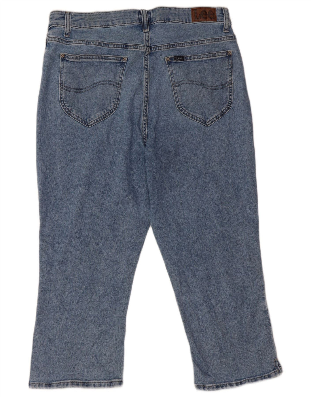 Lee ženske kapri traperice visokog struka US 14 Large W32 L20 plavi pamuk