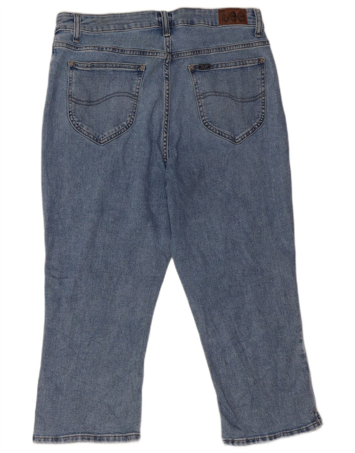 Lee ženske kapri traperice visokog struka US 14 Large W32 L20 plavi pamuk