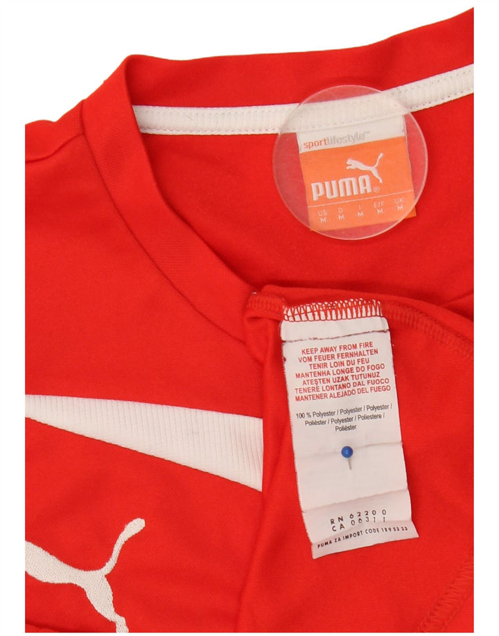 Puma muška majica kratkih rukava Medium Red Colourblock Poliester