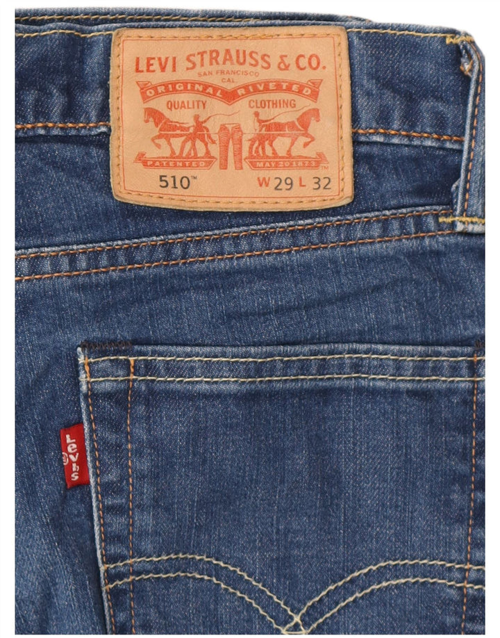 LEVI'S muške 510 uske traperice W29 L32 plavi pamuk