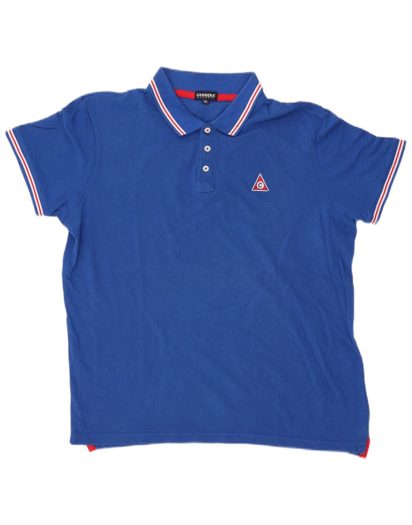 CARRERA muška klasična polo majica 2XL plavi pamuk