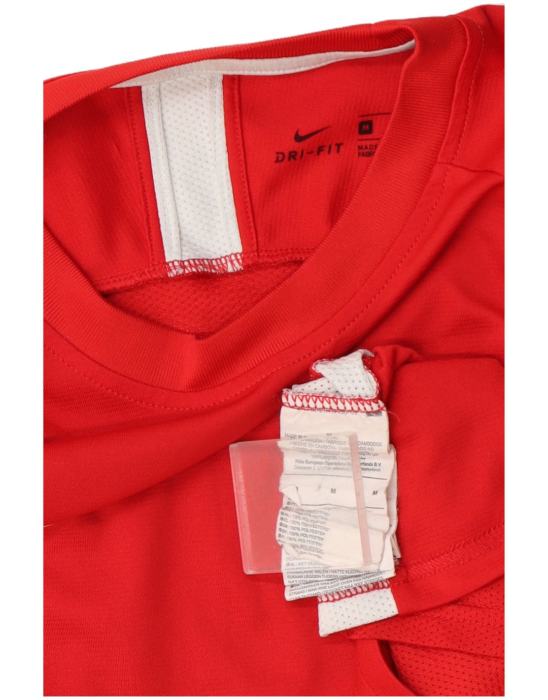 Nike Dri Fit T-Shirt Top srednje crvene boje od poliestera