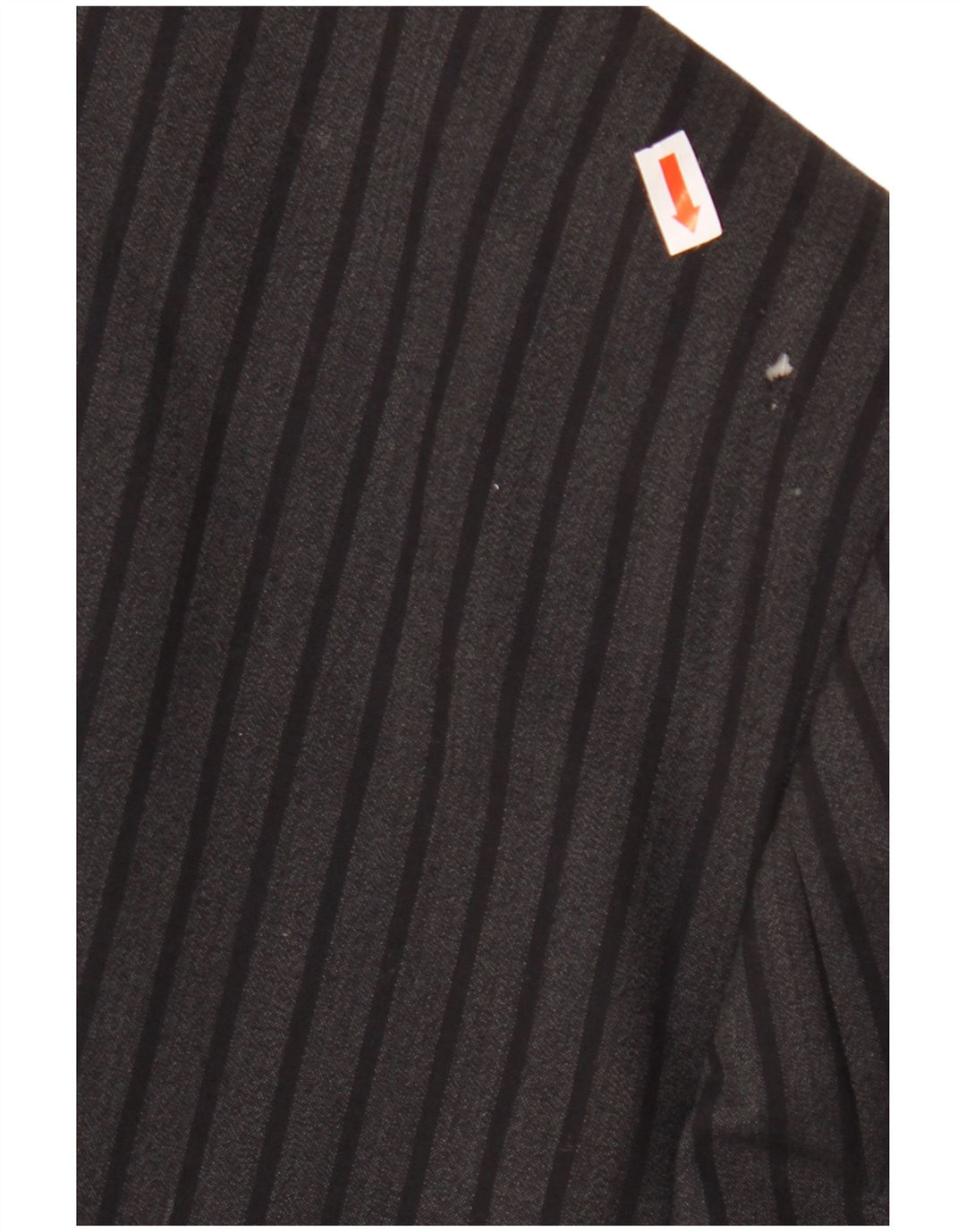 Fila ženski sako s dvostrukim kopčanjem IT 52 2XL crna vunena prugasta pruga