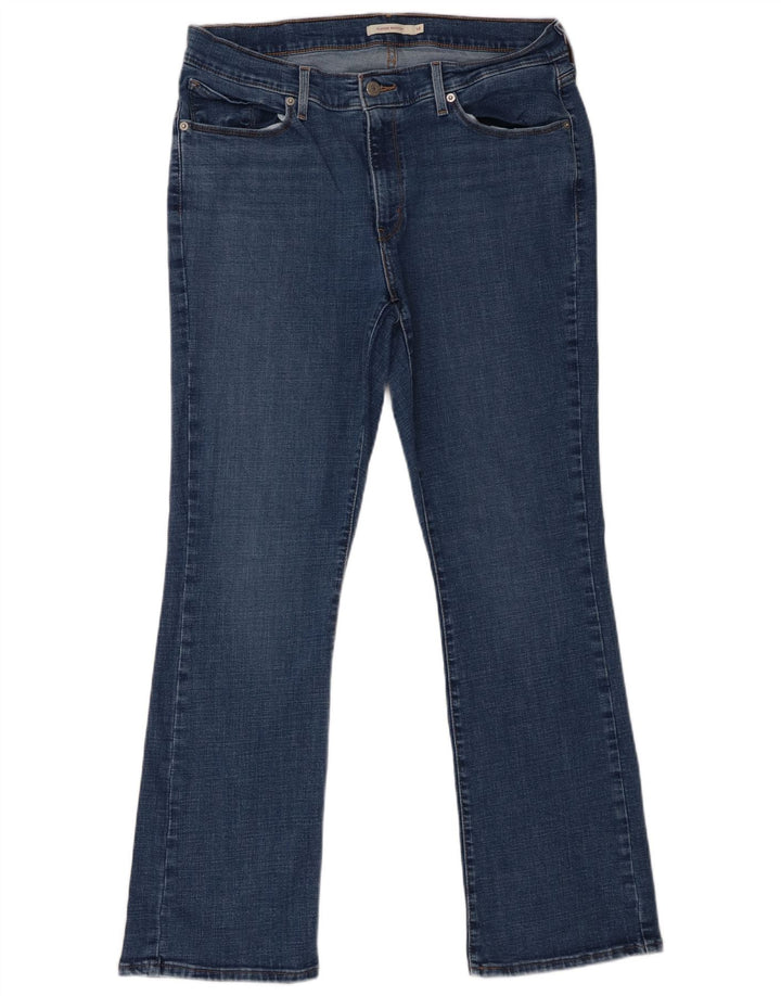 Levi's ženske traperice s klasičnim bootcutom US 14 XL W32 L32 plavi pamuk