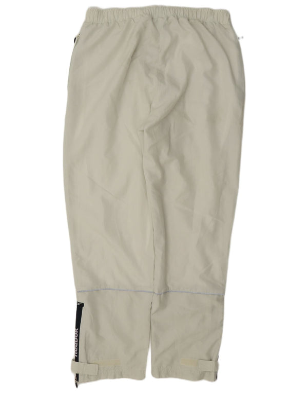 Reebok Mens Windbreaker Trousers Large Green Polyester
