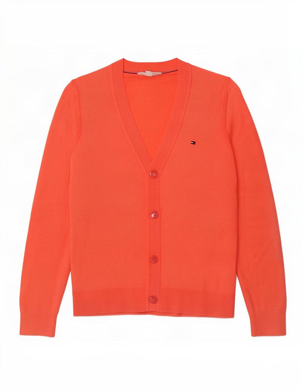 Tommy Hilfiger ženski kardigan pulover UK 6 XS narančasti pamuk