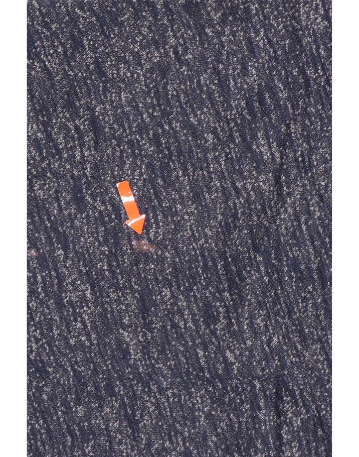 ADIDAS muški džemper s kapuljačom kratkih rukava Veliki mornarskoplavi flekasti pamuk