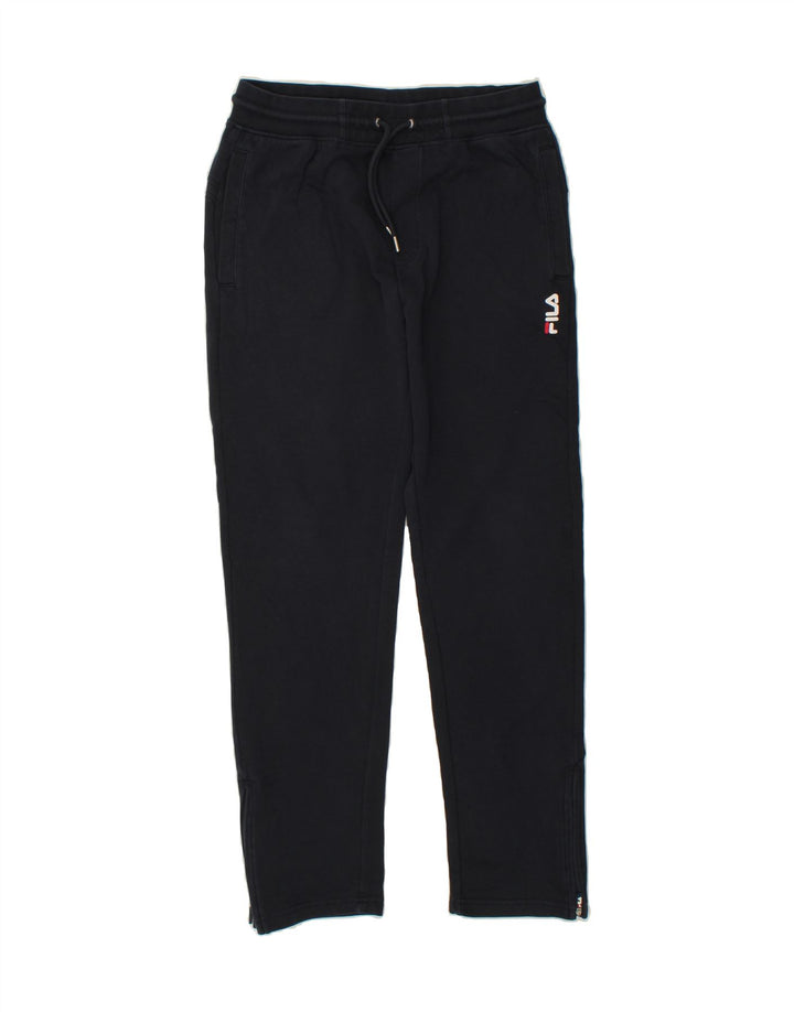 FILA Womens Tracksuit Trousers UK 14 Medium Navy Blue Cotton Vintage Fila and Second-Hand Fila from Messina Hembry 