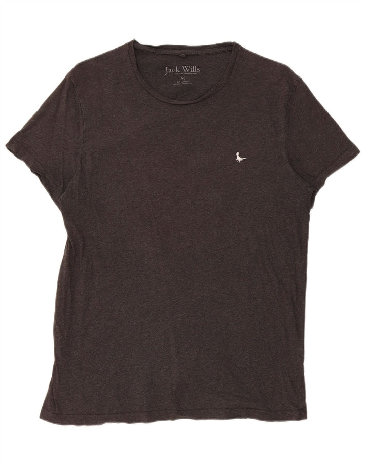Jack Wills Ženska majica kratkih rukava Srednje sivi pamuk