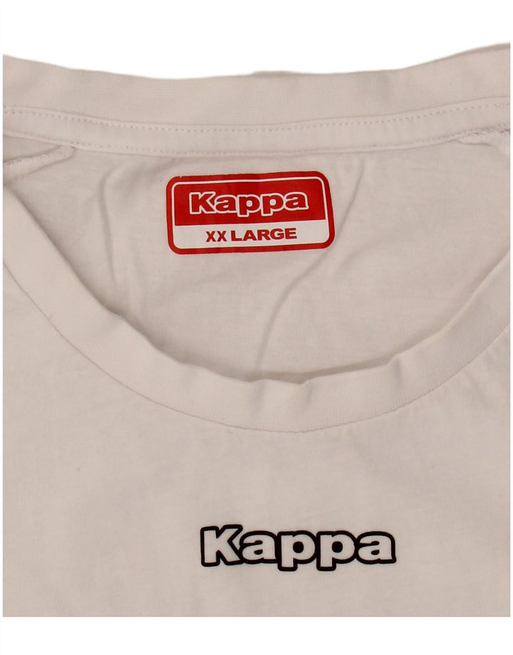 Kappa muška majica kratkih rukava s grafičkim motivima 2XL bijela