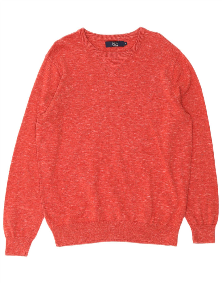 J. Crew muški pulover s ovratnikom, veliki crveni flekasti pamuk