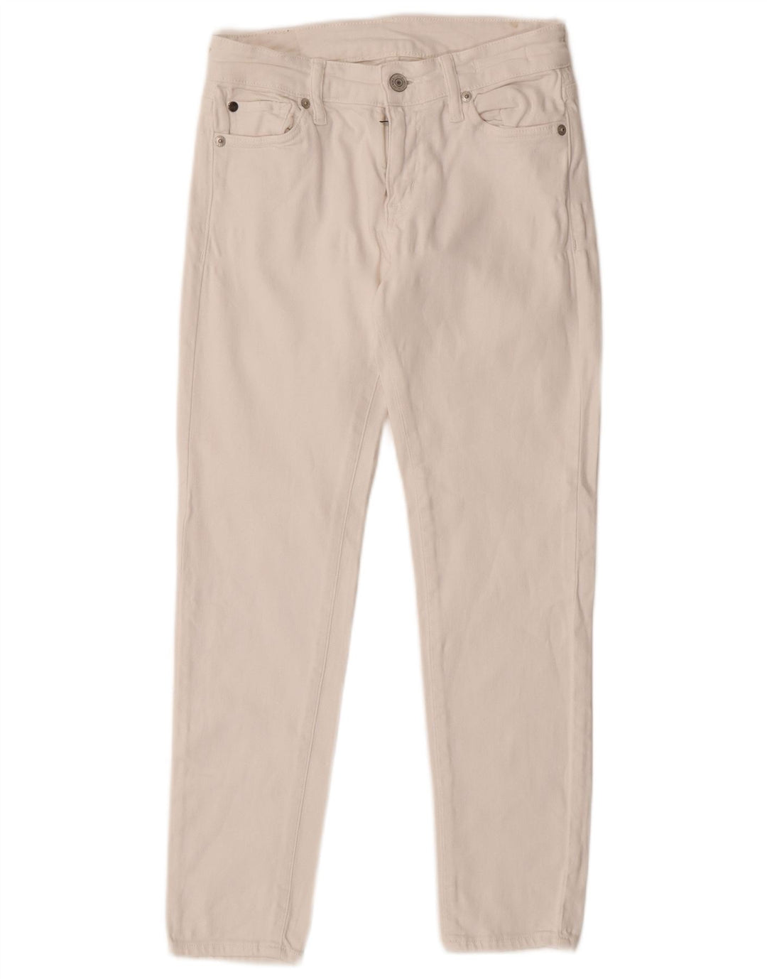 Ženske uske traperice Ralph Lauren W25 L25 bijeli pamuk