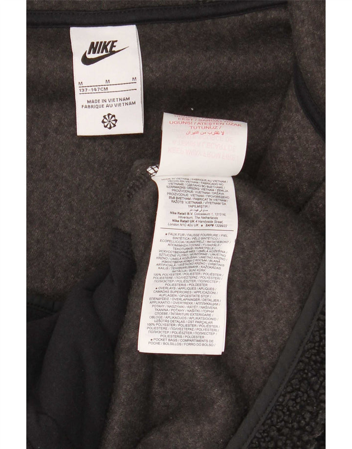 Nike Boys flis jakna s kapuljačom 10-11 godina srednje crna poliester