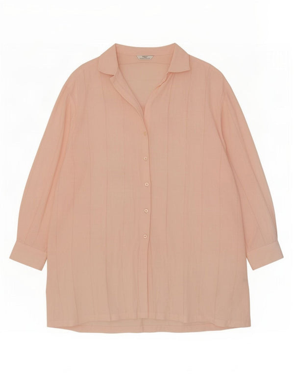 Marks & Spencer ženska prevelika haljina košulja St. Michael UK 22 3XL ružičasta