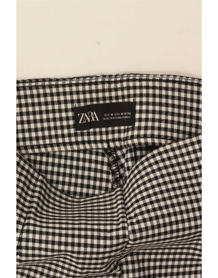 Zara ženske tajice UK 12 Srednje crne gingham