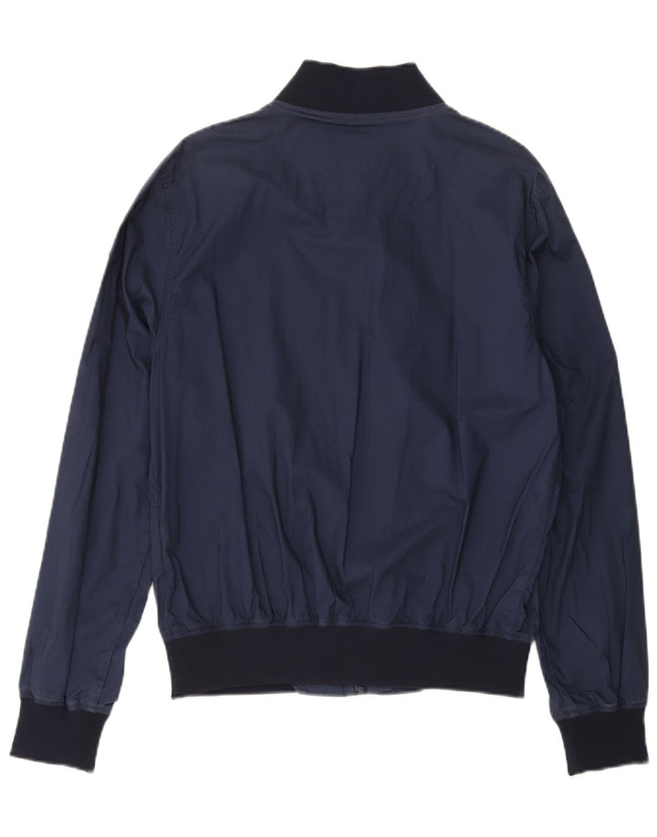 INVICTA Mens Bomber Jacket UK 38 Medium Navy Blue Cotton