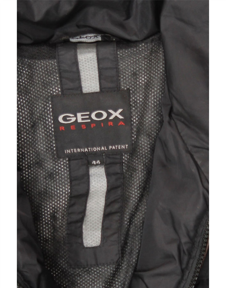 Geox ženski podstavljeni kaput IT 44 srednje crne zime od poliestera