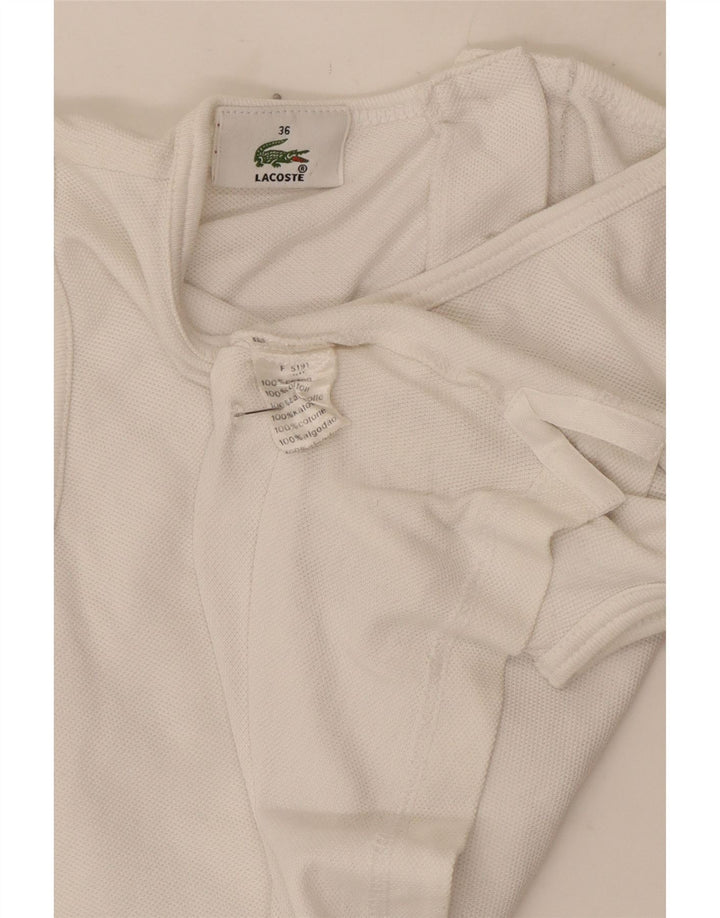 Lacoste ženski kratki prsluk, gornji dio veličine 36, mali bijeli pamuk