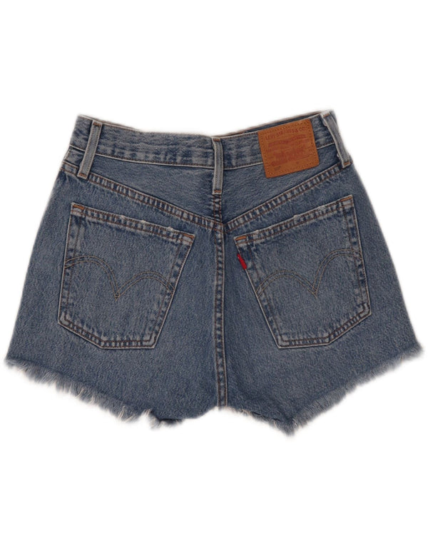 Levi's ženske 501 kratke traper kratke hlače W24 XS, plavi pamuk