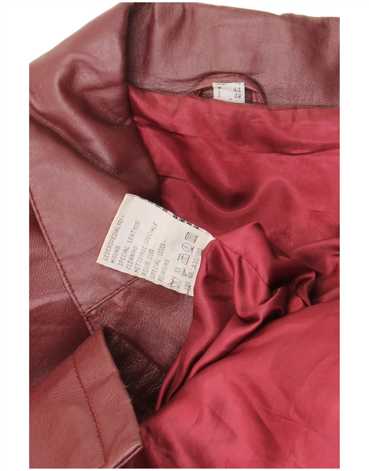 Vintage ženski kožni kaput IT 48 XL, kestenjasta koža