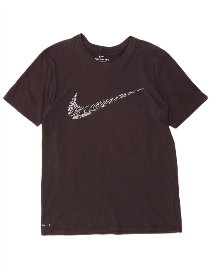 NIKE Muška majica s kratkim rukavima atletskog kroja srednje crna