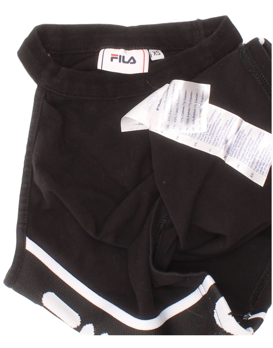 Fila Ženska skraćena majica XS s crnim pamukom