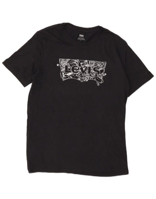Levi's muška majica kratkih rukava srednje veličine, crni pamuk