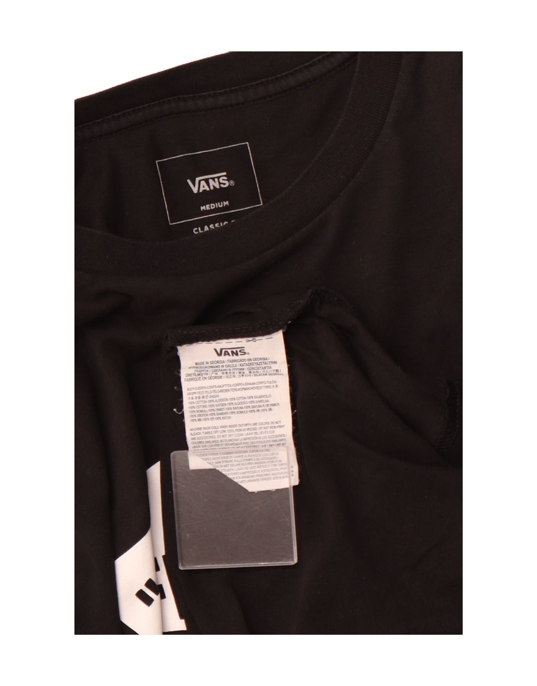 VANS klasična muška majica s dugim rukavima, srednji crni pamuk