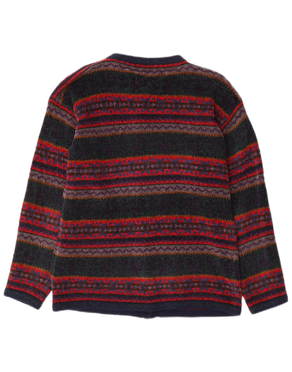 MONSOON ženski kardigan pulover UK 10 Small Multicolored Fair Isle