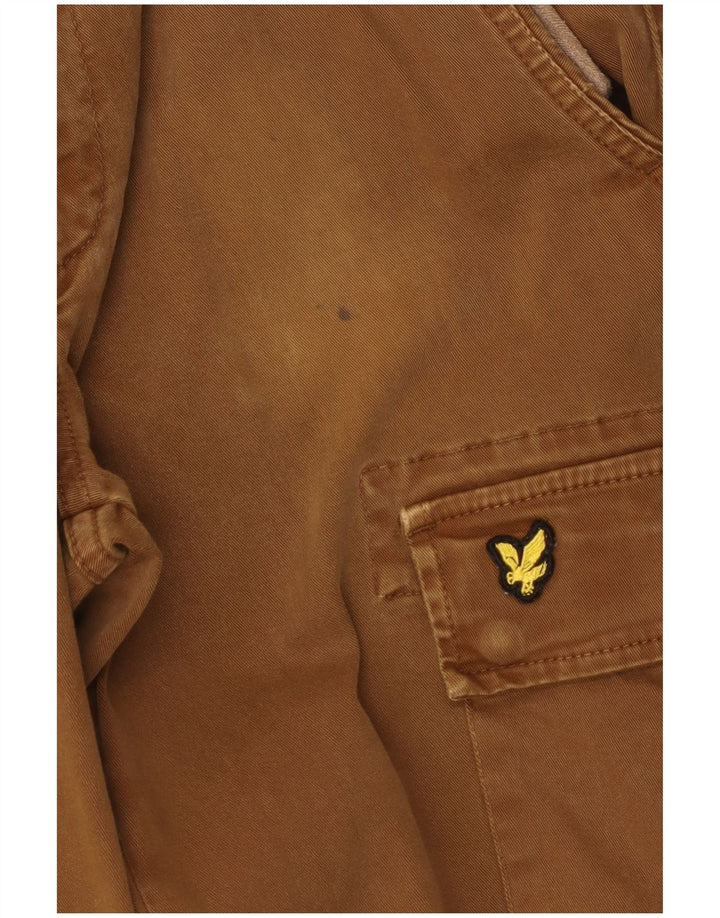Lyle & Scott Muške uske Cargo hlače W32 L33 Smeđi pamuk