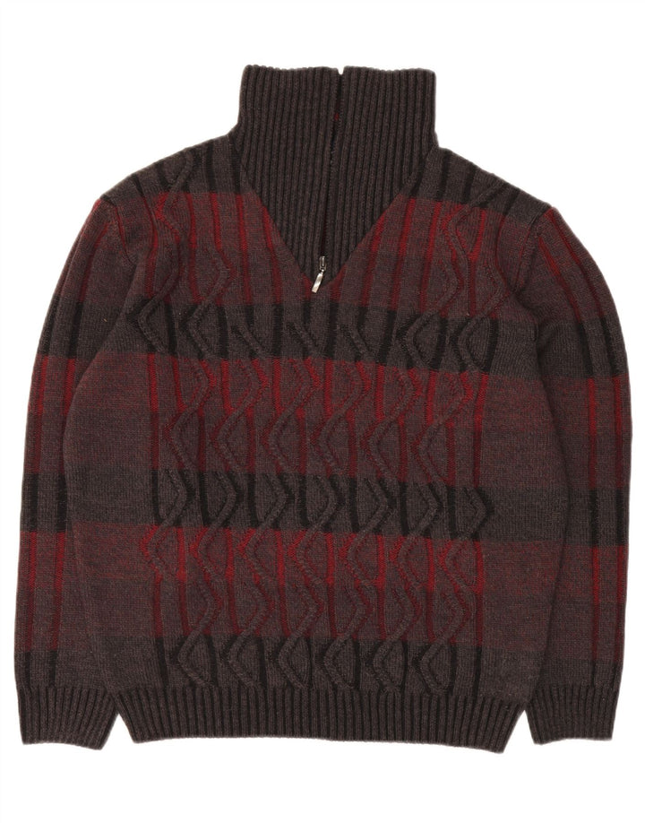 BABISTA Muški pulover s izrezom i patentnim zatvaračem IT 54 XL na višebojne pruge