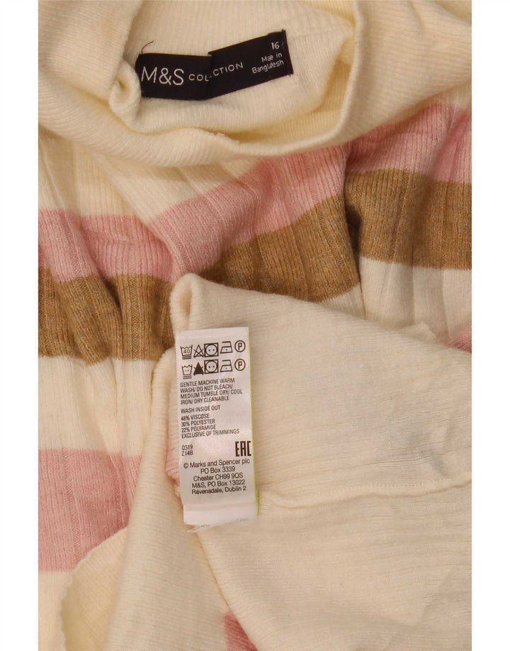 Marks & Spencer ženski džemper s kornjačičastim ovratnikom UK 16 Veliki višebojni