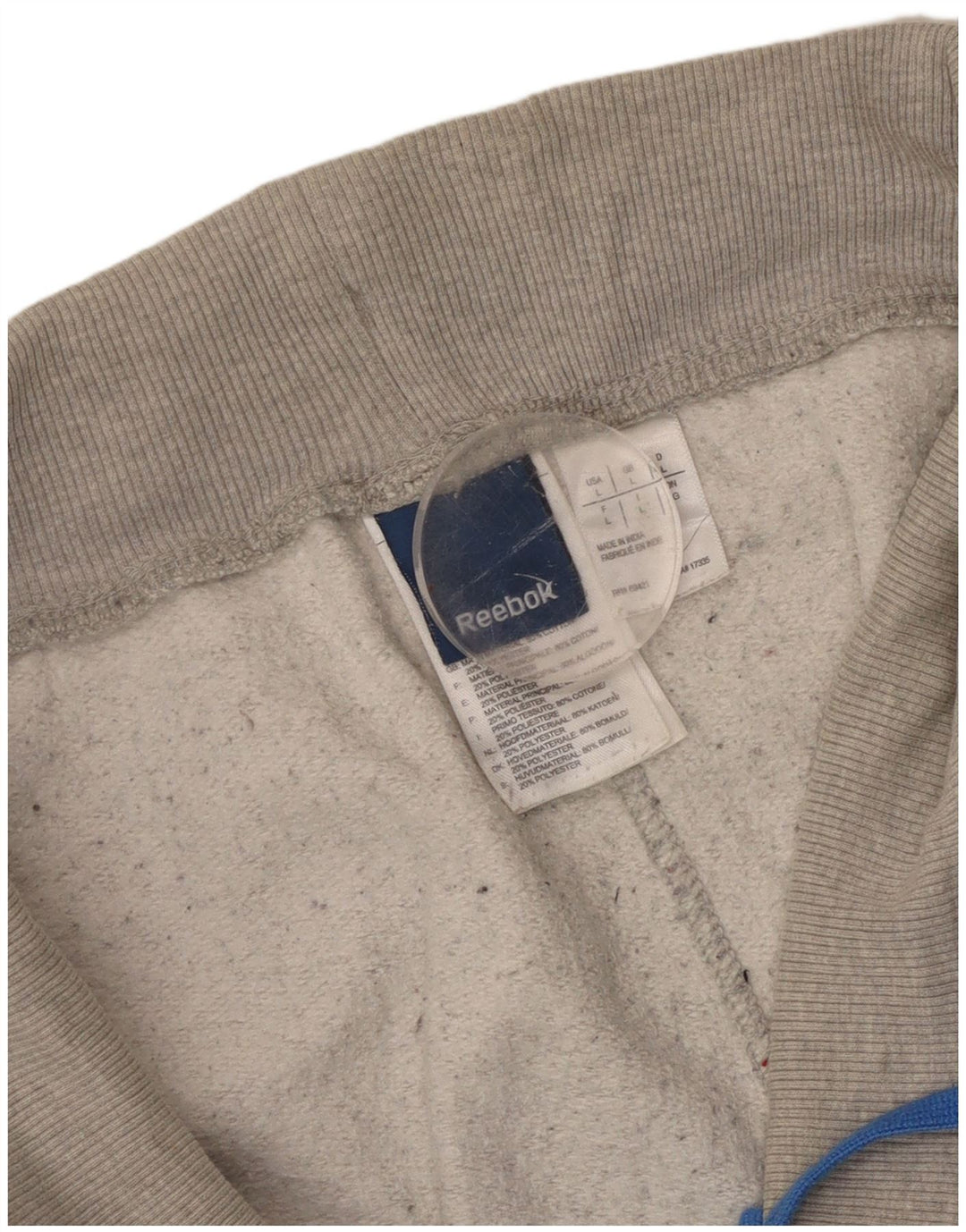 REEBOK Muška trenirka Hlače Joggers Large Grey Pamuk