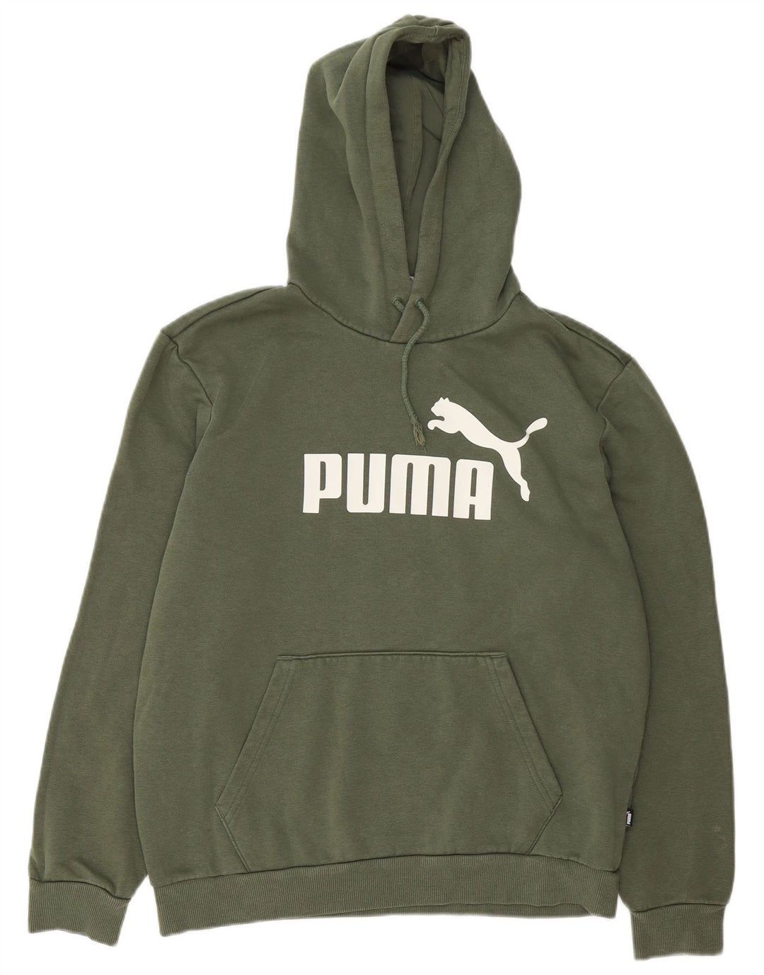 Puma muška majica s kapuljačom, srednji kaki pamuk