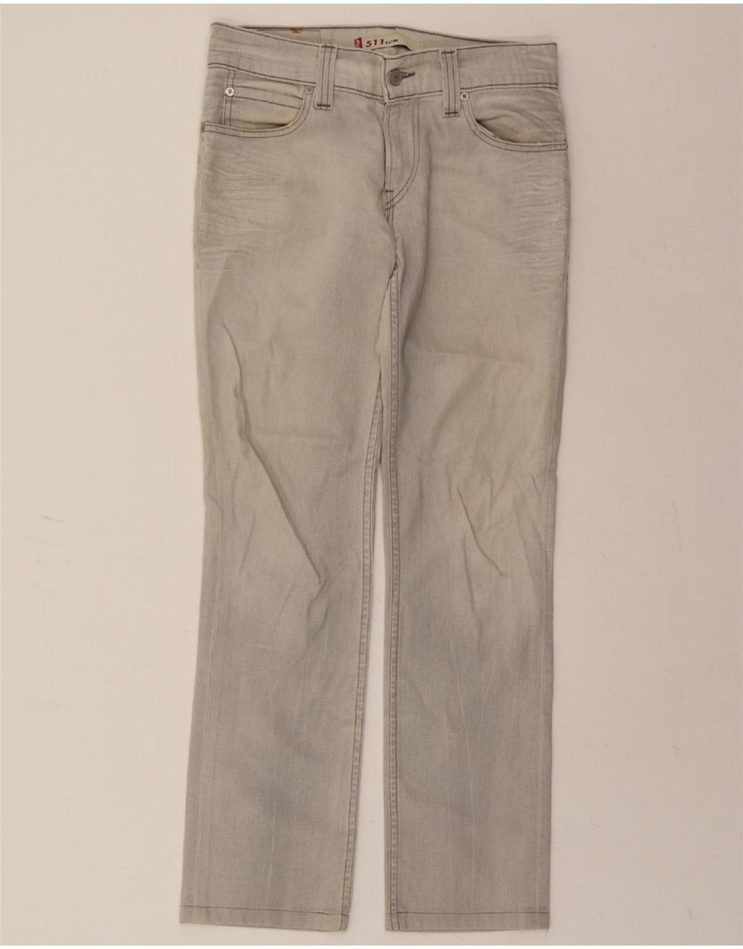 LEVI'S Womens 511 Slim Jeans W31 L31 Grey Vintage Levi's and Second-Hand Levi's from Messina Hembry 