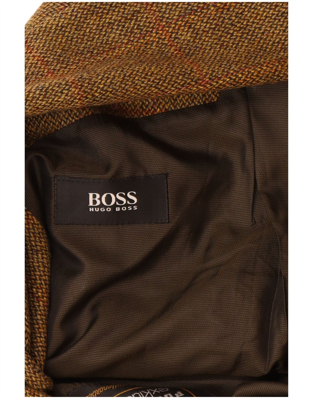 HUGO BOSS Muška jakna sa 2 gumba EU 56 3XL smeđa karirana nova vuna