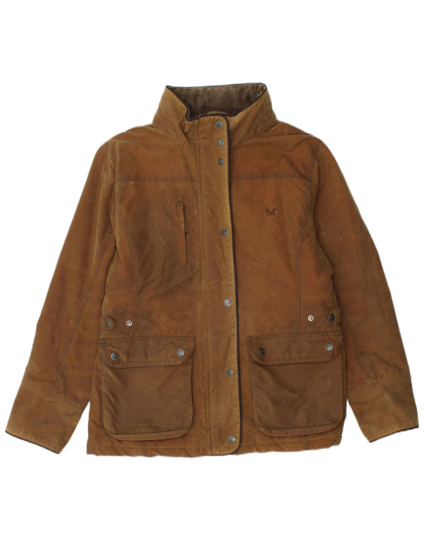 Crew odjeća, ženska jakna s kapuljačom i voskom, UK 14, velika smeđa