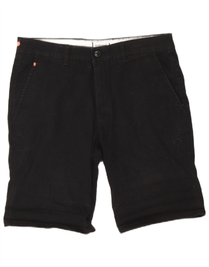 Jack & Jones muške chino kratke hlače srednje veličine W34, crni pamuk