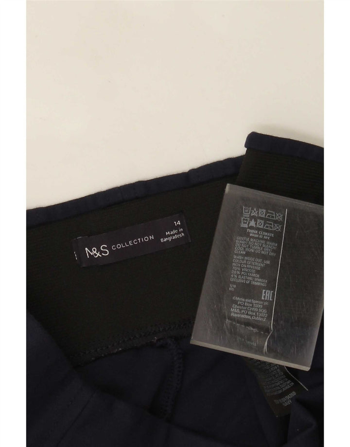 Marks & Spencer ženske tajice UK 14 Velike tamnoplave viskoze
