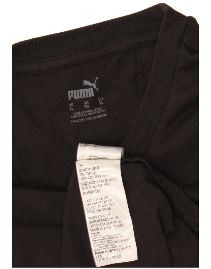 PUMA muška majica s grafičkim motivima XL crni pamuk