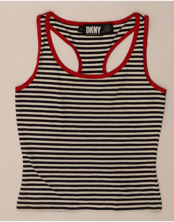 Dkny ženski kratki prsluk UK 10, pamuk s malim crnim prugama