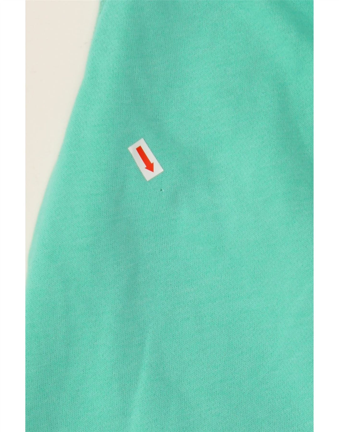 HOLLISTER Ženski pulover s kapuljačom s grafičkim patentnim zatvaračem UK 14 srednje tirkizni pamuk