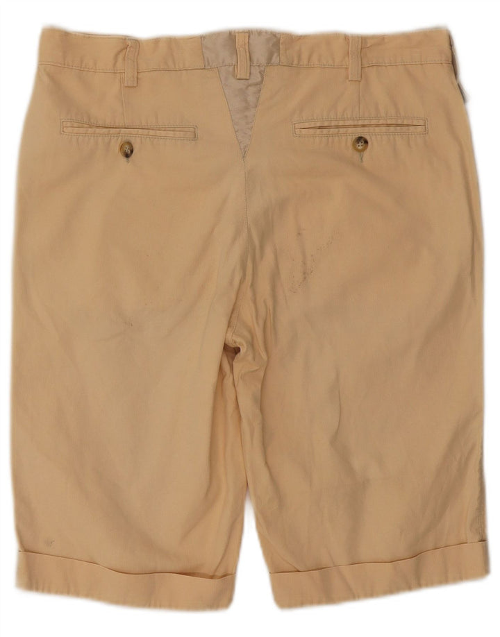 TRUSSARDI Mens Casual Shorts IT 48 Medium W32  Beige Cotton