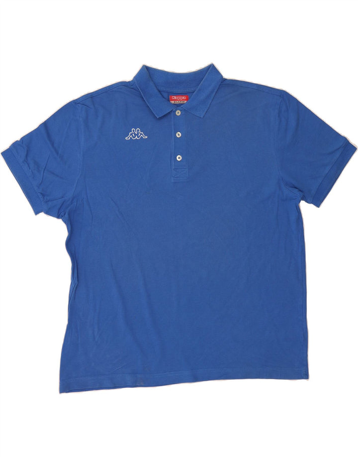 KAPPA Mens Polo Shirt XL Blue Cotton Vintage Kappa and Second-Hand Kappa from Messina Hembry 