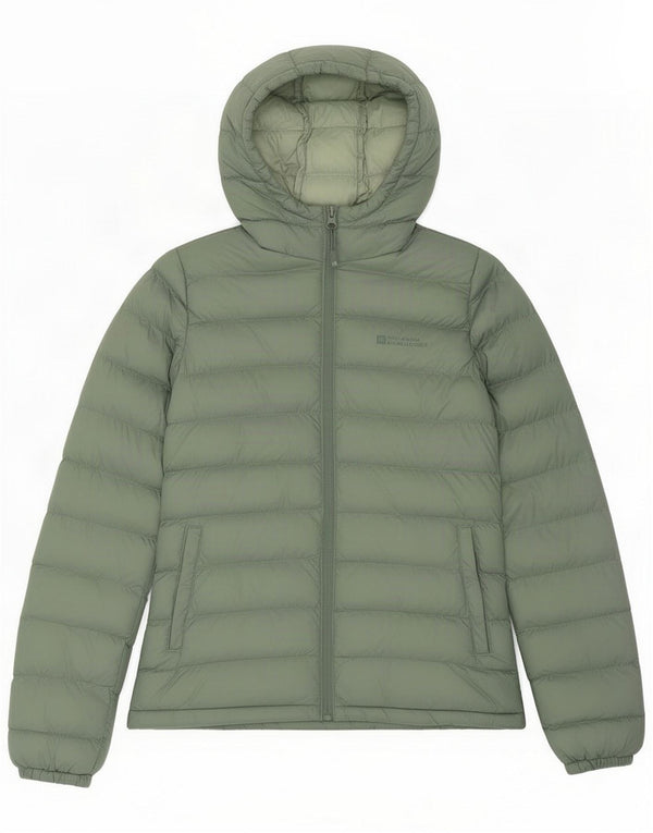 Mountain Warehouse Ženska podstavljena jakna s kapuljačom UK 8 Mali zeleni poliester