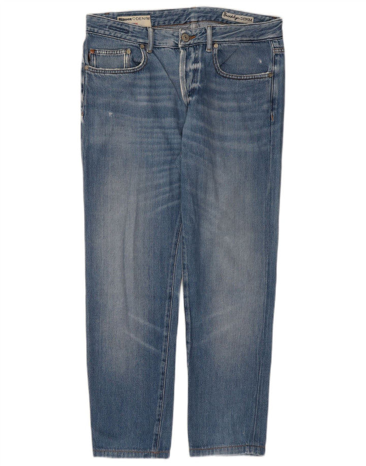 Blauer muške ravne traperice W32 L27 plave