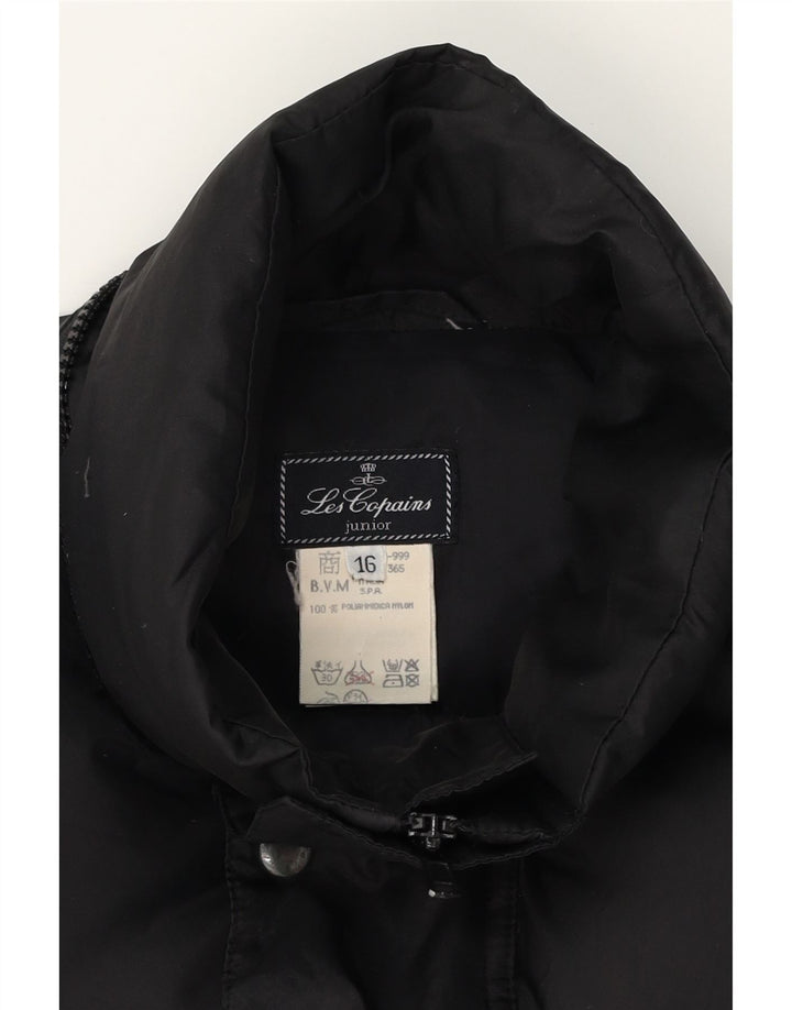 LES COPAINS Boys Padded Gilet 15-16 Years Black Polyamide Vintage Les Copains and Second-Hand Les Copains from Messina Hembry 