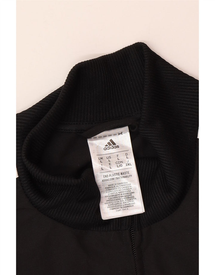 Adidas muška gornja jakna od trenirke, veliki crni poliester