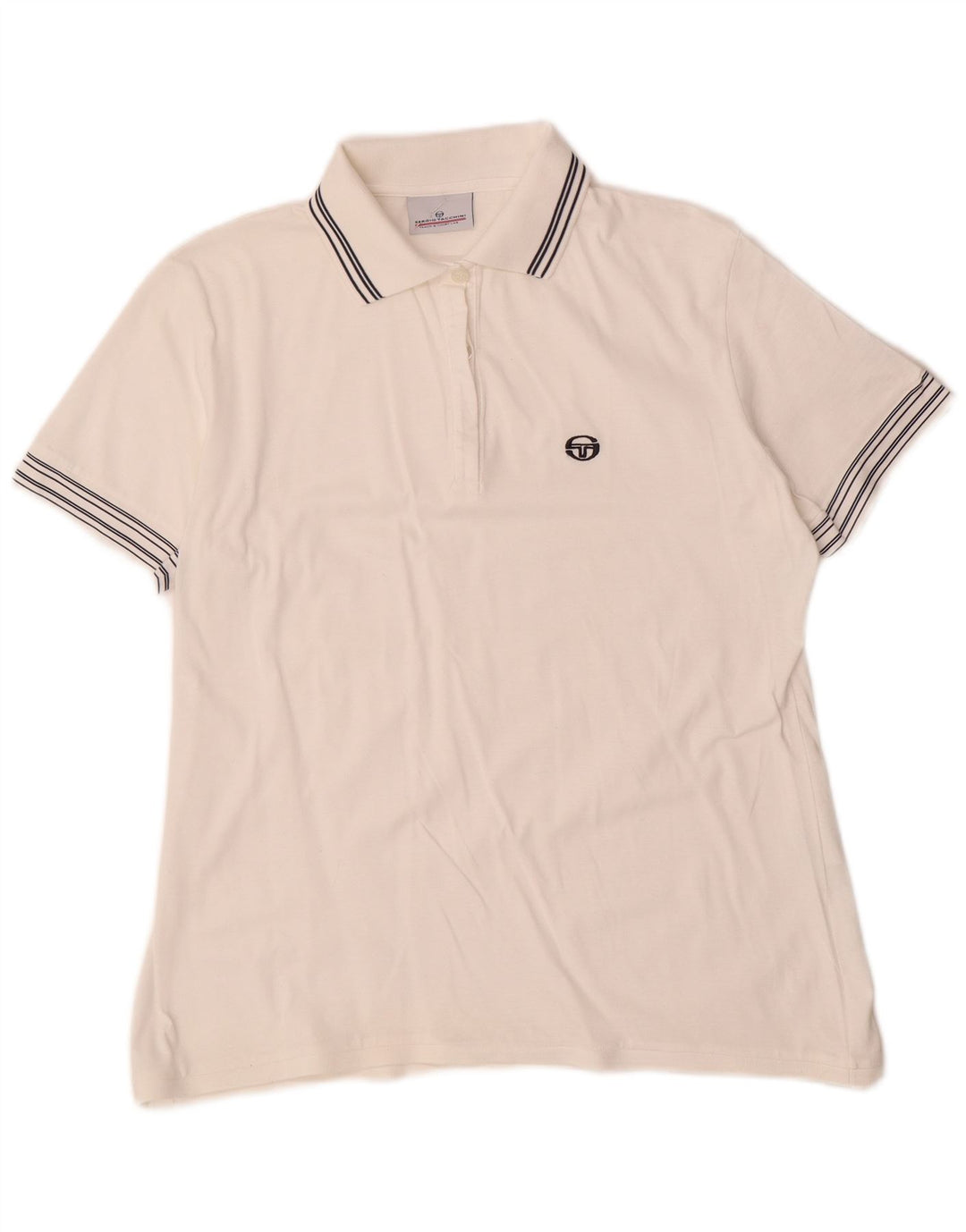 Sergio Tacchini ženska polo majica IT 48 XL bijeli pamuk